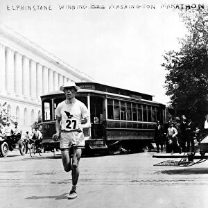 WASHINGTON MARATHON, 1911. Elphinstone, winner of the Washington, D