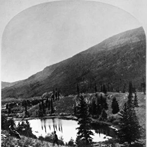 WHEELER EXPEDITION, 1874. Beaver Lake, Canejos Canyon, Colorado, photographed by Timothy H