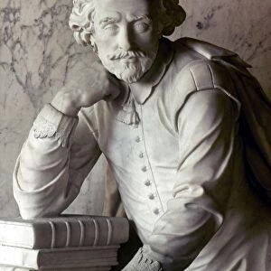 WILLIAM SHAKESPEARE (1564-1616). Monument erected in 1740 in Westminster Abbey, London