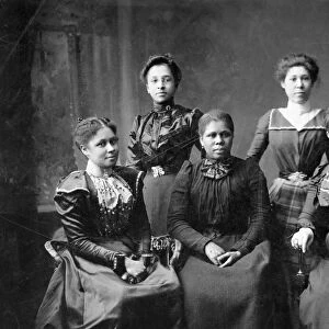 WOMENs LEAGUE, c1899. Five African American officers of the Womens League in Newport