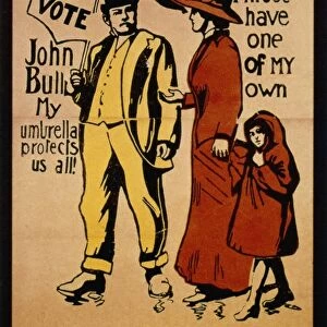 WOMENs RIGHTS, c1911. English poster advocating the vote for women, c1911