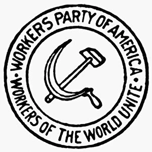 WORKERS PARTY OF AMERICA. Seal of the Workers Party of America, early 20th century