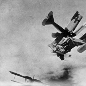 WORLD WAR I: AERIAL COMBAT. German and Allied planes clash during World War I