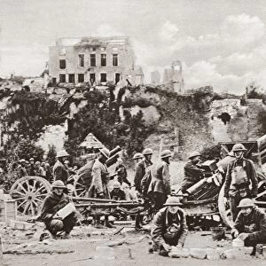 WORLD WAR I: ARGONNE, 1918. American artillerymen, under the command of Colonel