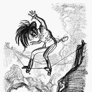 WORLD WAR I: CARTOON, 1914. Italy walking a tightrope over whether to enter the war
