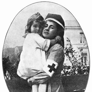 WORLD WAR I: NURSE, 1915. Hildegard von Kluck, daughter of German General Alexander von Kluck