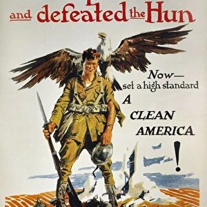 WORLD WAR I: VD POSTER. You Kept Fit and Defeated the Hun