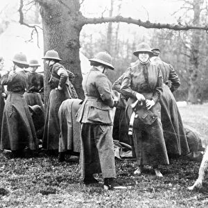WWI: WOMENs CORPS, c1914. The Womens Sick and Wounded Convoy Corps in England