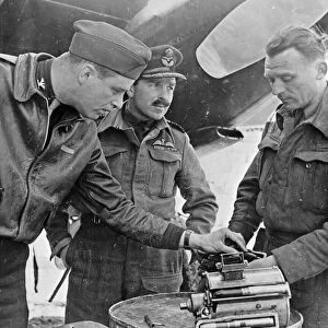 WWII: PILOTS, c1940. Unidentified British pilots of the Royal Air Force. Photograph