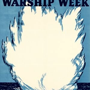 WWII: POSTER, c1943. Warship week. Lithograph, c1943