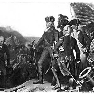 YORKTOWN: SURRENDER, 1781. The British General Charles Cornwallis surrenders to