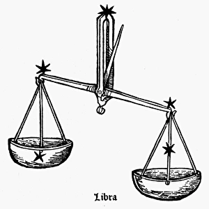 ZODIAC: LIBRA, 1482. Libra, the scales