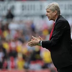 Arsenal manager Arsene Wenger. Stoke City 3: 1 Arsenal, Barclays Premier League