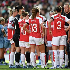 Arsenal Women: Jonas Eidevall Guides Team at Emirates Stadium against Aston Villa (2023-24)
