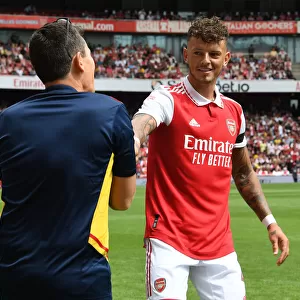 Arsenal's Ben White Gears Up for Arsenal v Sevilla: Emirates Cup 2022