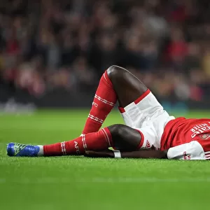 Arsenal's Bukayo Saka Suffers Injury in Arsenal vs PSV Europa League Clash (2022-23)