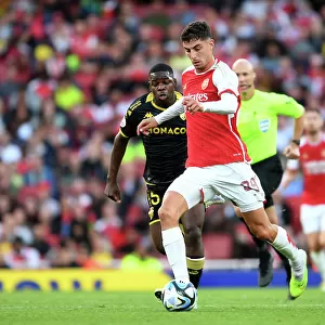 Arsenal's Kai Havertz Faces Off Against AS Monaco's Eliot Matazo in 2023-24 Emirates Cup Clash