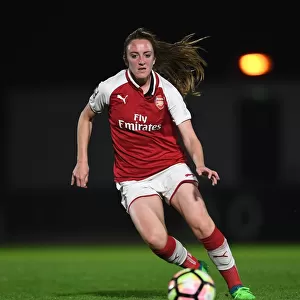 Arsenal's Lisa Evans in Action against Reading Ladies in WSL Match