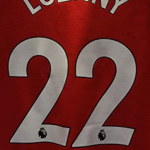 Arsenal's Oleg Luzhny's Shirt in Arsenal Changing Room - Arsenal vs Leicester City, Premier League 2021-22