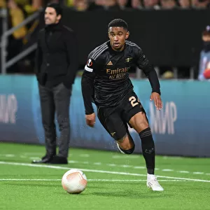 Arsenal's Reiss Nelson in Action against Bodø/Glimt in Europa League Group A