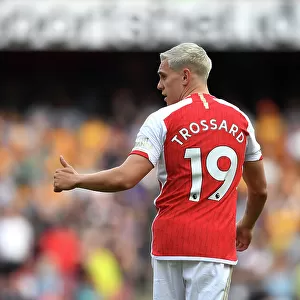 Arsenal's Trossard Reacts: Arsenal FC vs. Wolverhampton Wanderers, Premier League 2022-23