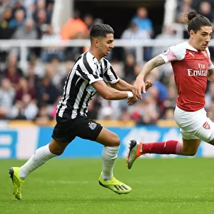 Bellerin vs Perez: A Footballing Battle in the Premier League Clash between Arsenal and Newcastle United