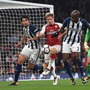 Clash at Emirates: Monreal vs Hegazy & Nyom (Arsenal vs West Bromwich Albion, 2017-18)
