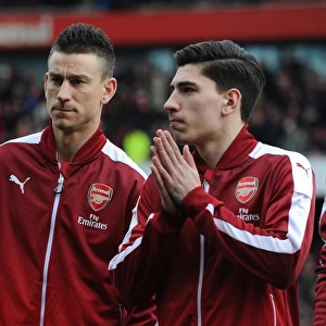 Laurent Koscielny and Hector Bellerin (Arsenal)