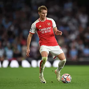 Martin Odegaard in Action: Arsenal vs Manchester City, Premier League 2023-24