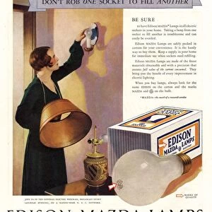1920s USA edison mazda lamps general electric lamps light bulbs appliances