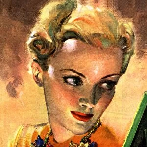 1946 1940s UK womens magazines portraits vanity mirrors