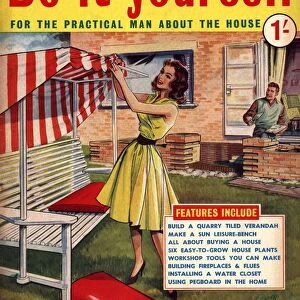 Do It Yourself 1959 1950s UK magazines diy brickwork bricks gardens sun loungers