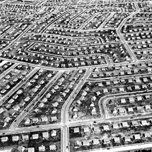 Aerial view of Levittown, Long Island, New York
