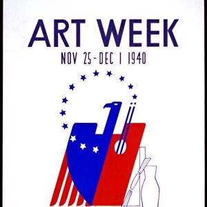 Art week, Nov. 25 - Dec. 1, 1940 Buy American art ca. 1940