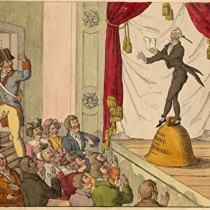 Austria, Theatre performance, caricature, 19th century