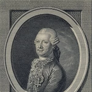 Austria, Vienna, Baron Tobias Philipp von Gebler (1726-1786), prominent civil servant, librettist and dramatist, engraving