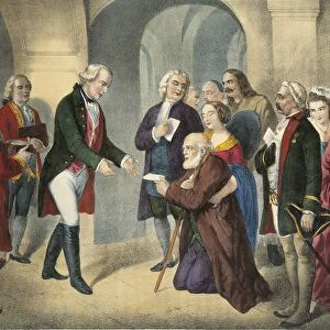 Austria, Vienna, H Gerhart, Emperor Joseph II of Habsburg-Lorraine giving audience to people