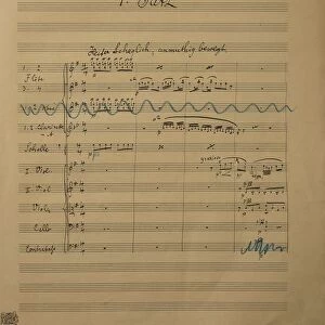 Autograph score of Gustav Mahlers Symphony No. 4