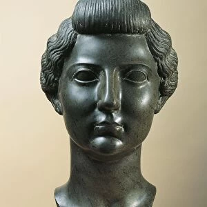 Basalt head of Livia, wife of emperor Augustus, circa 31 b. C