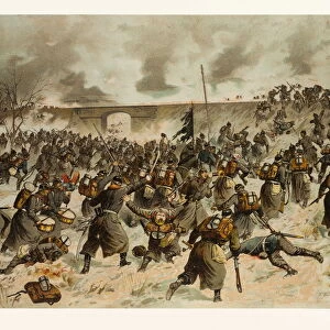 From the Battle Near Amiens on the 23rd of December 1870. the Storming of the Railway