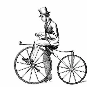 The Boneshaker, the type of pedal-driven bicycle popular c1870