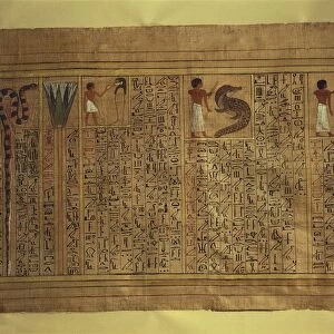 Book of the Dead of architect Kha, Papyrus from Deir-el-Medina, Tomb of Kha e Merit