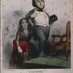 Caricature depicting legal action against Ledru Rollin and George Sand