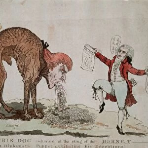 Cartoon against Thomas Jeffersons (Prairie Dog) secret negotiations for US purchase