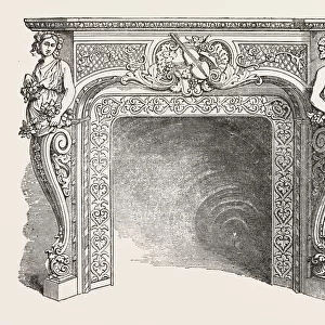 CHIMNEY PIECE OF IRON, BY J. P. VAUDRE, 1851 engraving