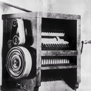 Cotton gin invented by Eli Whitney in 1793