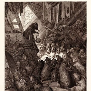 The Council Held by the Rats, by Gustave Dorafaa