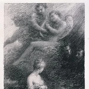The Damnation of Faust (La damnation de Faust) by Henri Fantin-Latour (1836-1904), inspired by the opera by Hector Berlioz (1803-1869), litograph, 1888