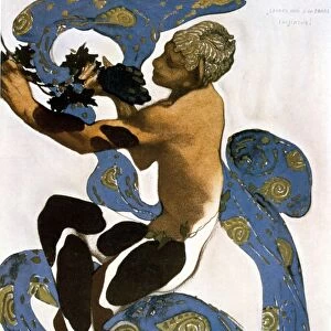 Design by Leon Bakst (1866-1924) Russian theatre and ballet designer, for Nijinsky