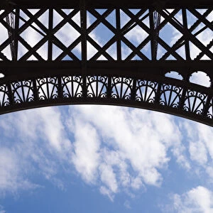 The Eiffel Tower: detail and sky